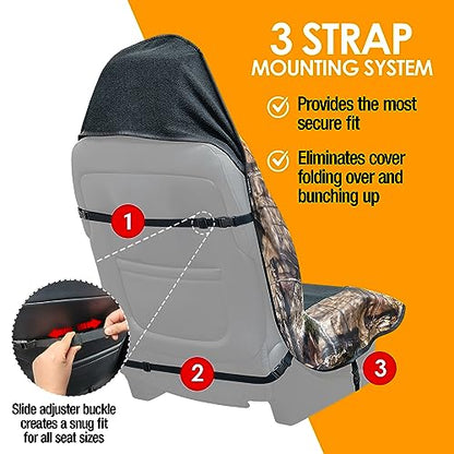 LPI Truck Mossy Oak Camo Car Seat Cover Towel Protector; Protects Seats from Sweat, Dirt, Dogs, Kids; Heavy Duty Material, Universal Fit for Cars SUVs MiniVans Trucks, EZ fit, Non Slip Grip, 1pc - color: Towel Seat Cover 1pcs