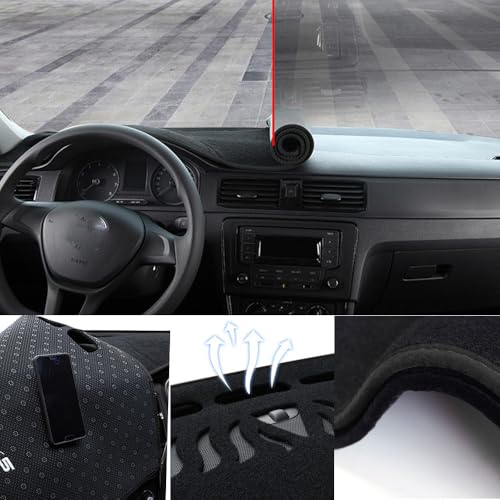 Dashboard Cover for Benz GLE 2020 to 2025,Black Custom Fit Polyester Dash Mat,Non-Slip Sun Shade & Heat Protector,Anti-Glare Dashboard Cover Mat