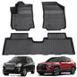 All Weather Car Floor Mats Compatible with 2018 2019 2020 2021 2022 2023 2024 GMC Terrain/Terrain Denali, Easy to Install and Clean, Non Slip, Raised Edges, Custom Fit Full Set, Laser Measured - color: 2018-2023 Equinox & 2018-2023 Terrain
