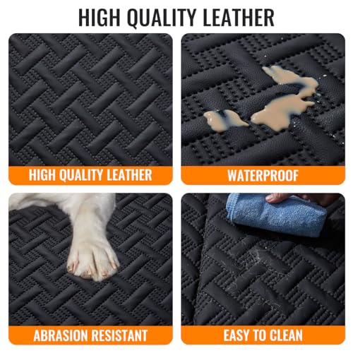 Dog Back Seat Extender,Backseat Pet Cover for Dogs,Rear Dog Car Seat Cover for Back Seat,Hard Bottom Car Seat Cover for Dogs, Dog Hammock for Car - color: Black, size: L-for Car/SUV/small Truck