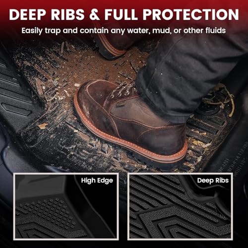 Lasfit Floor Mats for Chevrolet Chevy Trailblazer 2026 2025 2024 2023 2022 2021 (AWD Only), Custom Fit 1st & 2nd Row All Weather TPE Floor Liners Heavy Duty Accessories - size: 2021-2026 |For Chevy Trailblazer AWD| Floor Mats