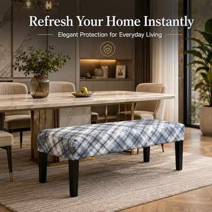 FUANGUI Floral Bench Cover,Stretch Dining Bench Cover for bedrooms, Living Rooms, Kitchens, Protector Chair Bench Piano Bench Seat Covers Stool Slipcover Removable, Washable - 03 - color: 03