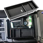 Center Console Organizer Compatible with Ford F150 Accessories 2015-2020 F-150/2017-2022 F250 F350 SuperDuty Armrest Insert Tray Storage Box ABS -Full Console w/Bucket Seats ONLY,Black