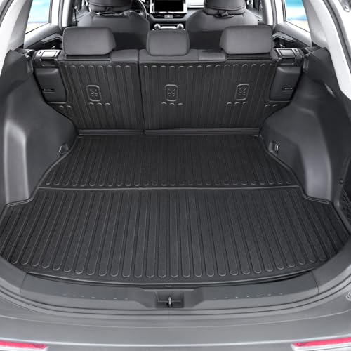 Cargo Mat for 2019-2025 Toyota RAV4(Include Hybrid), Full Coverage All Weather Trunk Mat Cargo Liner with Backrest Protectors for Toyota RAV4 Accessories
