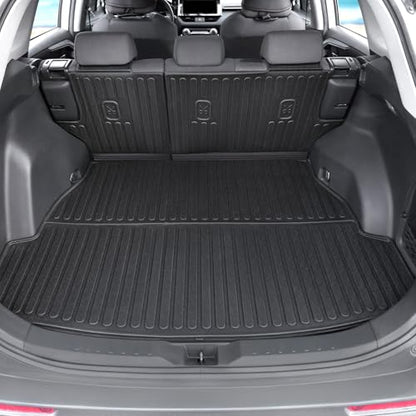 Cargo Mat for 2019-2025 Toyota RAV4(Include Hybrid), Full Coverage All Weather Trunk Mat Cargo Liner with Backrest Protectors for Toyota RAV4 Accessories