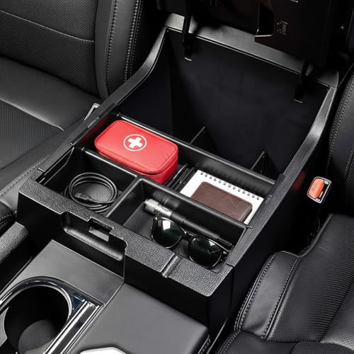 Vehicle OCD - Center Console Organizer Tray for Toyota Tundra (2007-2021) / Toyota Sequoia (2008-2022) - Made in USA - SLX125 - size: 2014-2021, style: Tray