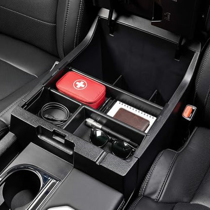 Vehicle OCD - Center Console Organizer Tray for Toyota Tundra (2007-2021) / Toyota Sequoia (2008-2022) - Made in USA - SLX125 - size: 2014-2021, style: Tray