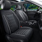 Car Seat Covers Front Pair,Universal Fit for Most Cars,SUV,Sedans and Pick-up Trucks,Automotive Faux Leather Vehicle Cushion Covers(Front Pair,Black/White) - color: Blackwhite, size: Front Pair
