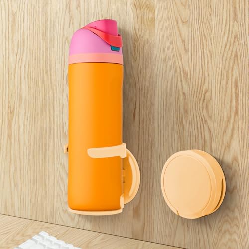Water Bottle Holder Compatible with Stanley, Hydroflask, Sinple Midern, Stable and Durablee Wall Cup Holder, Space Saving Water Bottle Organizer Storage for Drinks and Coffee (Nectarine, 2) - color: Nectarine, size: 2