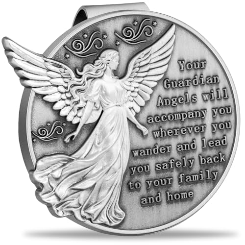 Guardian Angel Visor Clip for Car - A for New Drivers! Christian Car Accessories & Catholic Gifts for Women, Faith-Infused Journey Companion 1PCS - size: 1PCS