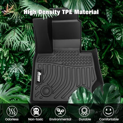FREEMOTOR802 Compatible with 2011-2017 BMW X3 F25 2015-2018 X4 F26 Floor Mats, Black 3D Molded Carpets Liner 1st 2nd Row Front Rear Protection 3PC TPE Thermo Plastic Elastomer All Weather Protector - size: For BMW X3 F25 2011-2017 & BMW X4 F26 2015-2018