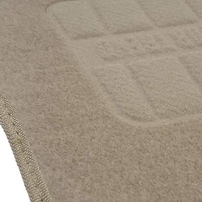 BDK Beige Heavy Duty Front & Rear Carpet Floor Mats Universal Liners for Car SUV Van & Truck, All Weather Protection with Anti-Slip Nibs, Fit Contours of Most Vehicles, MT-300-MB_carpvar