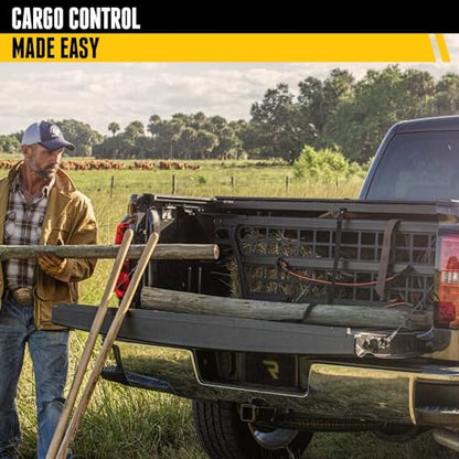 RealTruck Roll-N-Lock Cargo Manager Truck Bed Organizer | CM220 | Fits 2014 - 2018, 2019 Ltd/Lgcy Chevy/GMC Silverado/Sierra 5' 9" Bed (69.3")