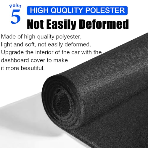 XITER Polyester Dashboard Cover Mat Carpet Dash Nonslip Sun Shade Mat Compatible For Toyota Corolla 2014 2015 2016 2017 2018 - size: 2014-2018 Corolla