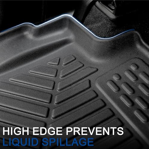 Floor Mats Set for 2021-2025 2026 Chevrolet Chevy Tahoe/GMC Yukon/Cadillac Escalade 7 Seat Bucket Seat Accessories, All Weather TPE Cargo Mat Liner Backrest Mat Door Sill Protectors - style: Floor Mats Set