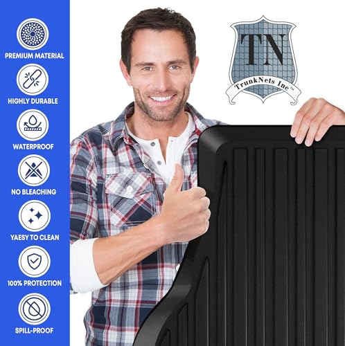 Premium Cargo Liner for Honda Accord Sedan 2013-2017 - 100% Protection - Custom Fit Car Trunk Mat - All-Season Black Cargo Mat - 3D Shaped Laser Measured Trunk Liners for Honda Accord 2013-2017.