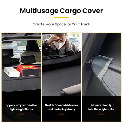 Cargo Cover for Honda CRV 2026 2025 2024 2023, Retractable Cargo Trunk Cover for Honda CRV 2023-2026 (Leather - Extension & Straps) - style: Leather - Extension & Straps