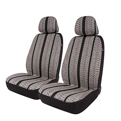 Baja Blanket Bucket Seat Cover for Car, Truck, Van, SUV - Airbag Compatible (4PCS-Low Back) - color: Black-low back
