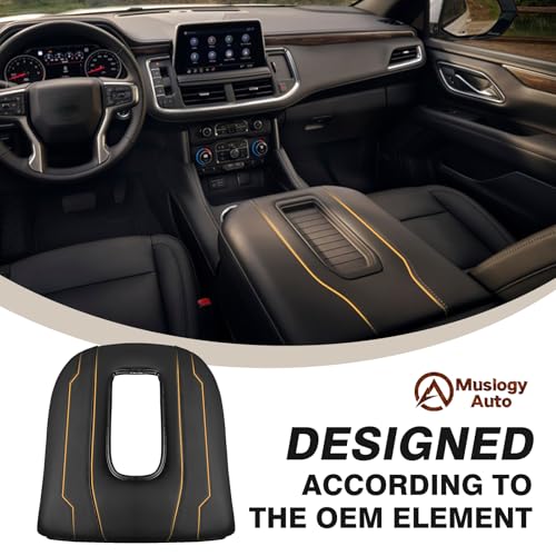 Center Console Armrest Cover Fit for Chevy Silverado & GMC Sierra 1500 2500 3500 2022-2026 Accessories, Comfort Armrest Pad Console Lid Cushion Vegan Leather 1-Inch Extra Thick(Bucket Seat) - size: 1) 22-25 |Silverado & Sierra| Bucket Seat, +Thick