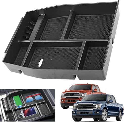 Custom fit for 2015-2020 Ford F-150 Raptor Console Tray Center Console Organizer Tray，Designed for Ford Interior Accessories - size: For Ford F-150 Raptor 2015-2020