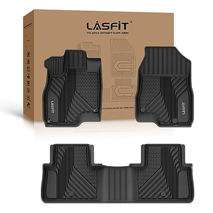 LASFIT Floor Mats for Acura RDX 2019-2026 All Weather Floor Liner TPE Custom Fit Car Mats for Acura RDX 1st & 2nd Row Mats Tasteless Durable and Easy to Clean Black - size: 2019-2025 | For Acura Rdx | 1st & 2nd Row