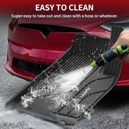LASFIT Floor Mats for Tesla Model X 6 Seater & Model X Plaid 2026 2025 2024 2023 2022 2021, All Weather TPE Custom Fit Floor Liners 1st & 2nd & 3rd Front & Rear Row Car Mats, Black
