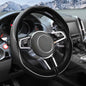 Steering Wheel Cover,Car Accessories 14.5-15 Inch Leather Steering Wheel Cover,Anti-Slip Breathable Microfiber Leather Covers,Warm in Winter and Cool in Summer,Fit for Suvs (Black-White) - color: Black&White