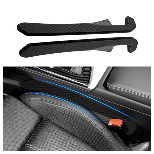 Junecarp 2PCS Car Seat Gap Filler - Elastic Car Seat Gap Filler Organizer Universal for Truck SUV Car Between Seat and Console - Prevent Items from Droping - Add Style to Your Car Accessories