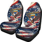 INSTANTARTS 250th Anniversary Car Seat Cover Front for Cars, Easy to Install Cover Set, Comfortable Accessories Auto Trucks SUV,2 Packs Patriotic Style - color: 250th Anniversary Eagle