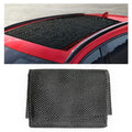 Car Roof Non-Slip Rug Pad, PVC Roof Cargo Bag Protective Mat, 47'' x 39.4'' Rooftop Cargo Carrier Bag, Multipurpose Home Liner for Kitchen, Bathroom, Shoe (Black)