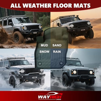 Wayhigh® Floor Mats & Cargo Liner for Acura RDX 2019-2026, All Weather TPE Car Mats Waterproof Heavy Duty Floor Liners Custom Fit for RDX Accessories - style: 1) For Acura RDX / 2019-2026 / Mats Set