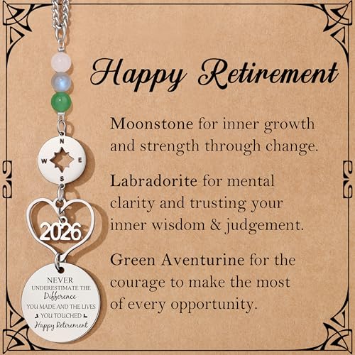 Retirement Gifts for Women Men Car Rear View Mirror Hanging Accessories Happy Retirement Gift for Woman 2026 Retired Gift for Coworker Friends Woman Man Car Ornament Keepsake - color: Silver-retirement Gifts