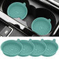 ME.FAN Car Cup Holder Coasters [4 Pack] Silicone Cups Mats, Automotive Universal Non-Slip Recessed Interior Accessories Teal Blue - color: 4pack-teal Blue