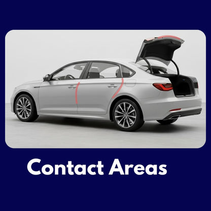 Door Edge Paint Protection Film, Car Door Handle Cup, Scotch Guard, Mini Knife, Squeege Cloth PPF Precut, Universal Fit, Protector, Upromax SelfHealing Scratch (Door Edge/Clear/4-Doors)