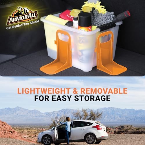 Armor All Trunk Cargo Blocks, Cargo Dividers, Trunk Dividers, Hook & Loop Trunk Organizer Blocks to Hold Cargo in Place, Cargo Containment System for Cars, Trucks, SUVs, Vans, 4 Pieces - size: 4 Pack