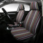 Baja Saddle Blanket Car Seat Covers 4PCS Front, Breathable and Washable Striped Woven Automotive Vehicle Seat Cover, Universal Seat Cover for Sedan, SUV, Truck, Airbag Compatible