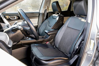 Cooling Car Seat Cover – Ventilated Car Seat Cooler with 10 Turbo Fans & Wired Remote, 3-Speed Cooling Seat Cushion, Universal Fit Car SUV Truck, Breathable 3D Mesh Leather