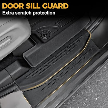 Floor Mats for Honda Odyssey 2018-2026, All Weather Floor Mats Trunk Cargo Liner and Door Sill Guards Accessories, Full Coverage Set - style: For Honda Odyssey | 2018-2026
