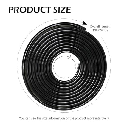 Car Door Edge Guards, 16ft Rubber Seal Car Door U-Shape Edge Protective Trim, Universal for Most Cars (Black) - color: Black