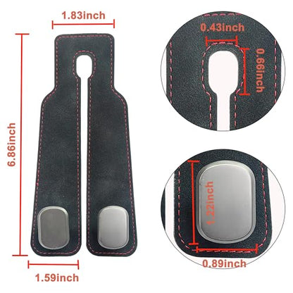 Amelity Universal Car Headrest Hooks, Women’s Car Interior Accessories for Purses Handbags Grocery & Backpacks, Black 2 Pack - color: Black