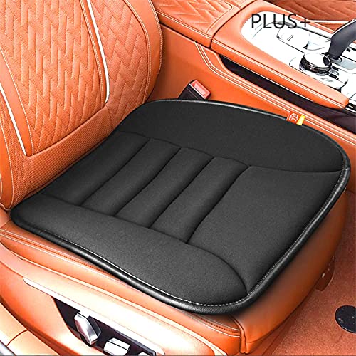 Car Seat Cushion Pad for Driving, Chair Cushion for Office/Truck with Memory Foam, Seat Cushion Comfortable and Durable Black 2" Thick - color: Black, size: 5 cm