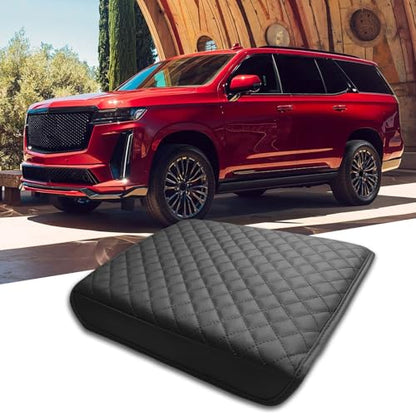 Compatible with Cadillac Armrest Center Console Cover Protector,Leather Anti-Scratch for Escalade 2021-2026,Armrest Cushion, Console Protector