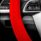 FH Group Universal Fit Silicone Snake Pattern with Massaging Grip Steering Wheel Cover fits most Cars, SUVs, Trucks, and Vans Red - color: Red