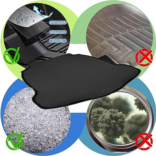 Upgrade Corolla Cross SUV Cargo Liner | Custom Fit Trunk Mat Compatible with 2022 2023 2024 2025 Toyota Corolla Cross (FWD Models Only) | All Weather TPE Cargo Mat for Corolla Cross - style: 2022-2025 | For Toyota Corolla Cross Cargo Mat