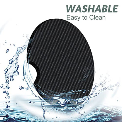 Topographic Anti-Slip Rubber Car Cup Mat with 2 Pack Cup Holder Coasters for Men & Women, Cute Interior Accessories - color: Topographic Contour