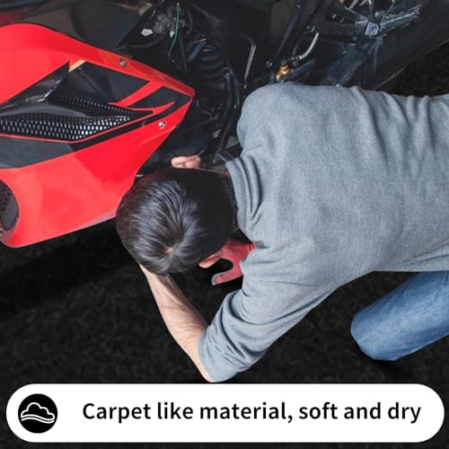 AAIN Oil Spill Mat (17' x 7'4"), Garage Floor Mat, Absorbent Oil Pad, Premium Maintenance Mat, Waterproof, Protect Garage Surface from Spill & Stain, Reusable, Washable, Durable, Black - style: 17' x 7'4"