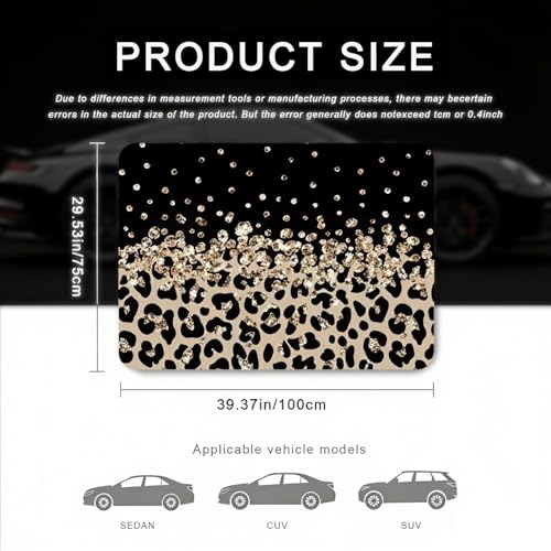 Car Trunk Mat - Universal Size 29" x 39", Leopard Print Pattern Cargo Liner, Car Accessory for SUVs/Sedan/Wagons, Durable Protective Mat, Trunk Liner for Families/Travel Enthusiasts - style: Leopard Print-9