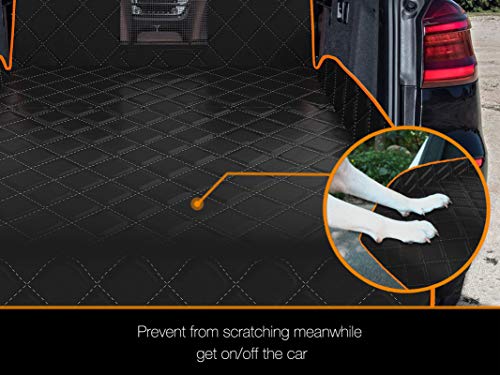 SUV Cargo Liner for Dogs, Waterproof Dog Cargo Cover with Bumper Flap Protection Durable Toyota Rav4 Trunk Mat for Pets Keep Your Vehicle Trunk Clean Universal Fit SUV Car Seat Cover - size: XL