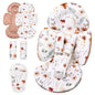 Generic Infant Car Seat Insert Compatible with Mamaroo Swing & Graco Swing and Infant Car Seat, Newborn Insert Baby Head Body Support, Reversible Design, Breathable Fabric, 1Pcs - Brown Wildflower - color: Brown Wildflower