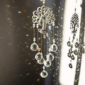 H&D HYALINE & DORA Garden Hanging Crystal Suncatchers Rainbow Makers with Crystal Ball Prisms and Metal Tree of Life for Garden Outdoor Home Kids Room Window - color: Clear Crystal Ball-long Chain